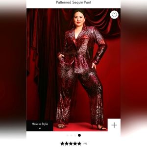 Eloquii Sequin Pattern Blazer - Never Worn